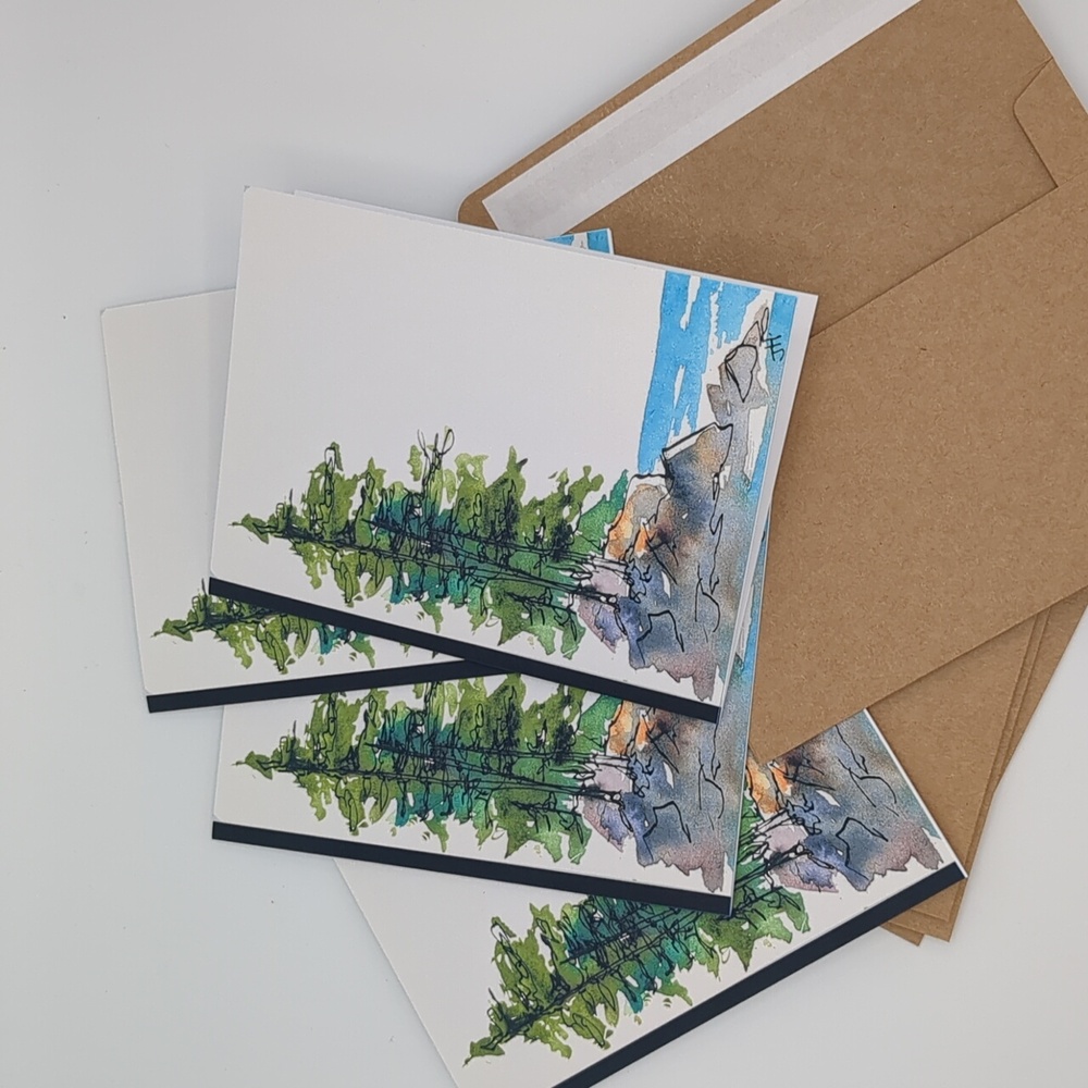 Nature-Themed Greeting Cards with Envelopes